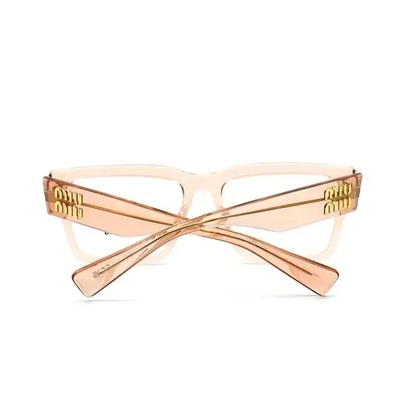 NEW MIU MIU MU02XV PEACH TRANSPARENT AUTHENTIC EYEGLASSES FRAME - Picture 9 of 14